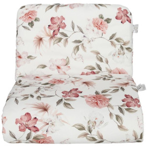 Yosoy Komplet pościeli100×75 + poduszka 40×30 BOHO FLOWERS PINK bamboo