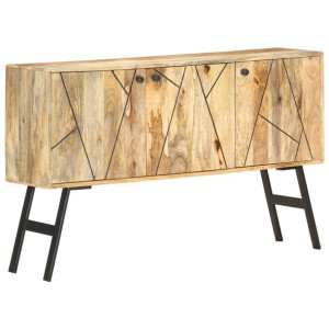Szafka, 118 x 30 x 75 cm, lite drewno mango