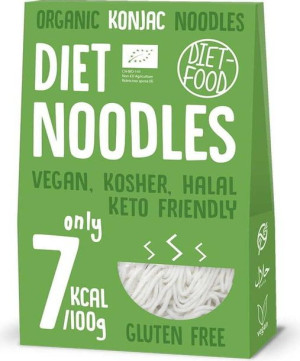 Makaron shirataki noodles bezglutenowy BIO 300 g Diet Food