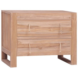 Szafka, 80x35x60 cm, lite drewno tekowe
