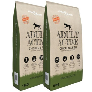 Sucha karma dla psów Adult Active Chicken & Fish, 2 szt., 30 kg