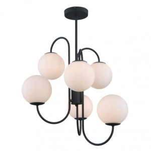 Gela Lampa Wisząca Czarna Pnd-5500-6-bk Italux
