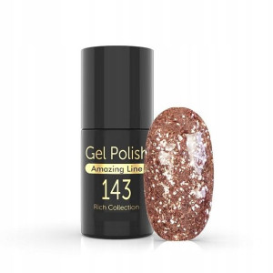 HYBRYDA GEL POLISH lakier hybrydowy BROKATOWE kolo