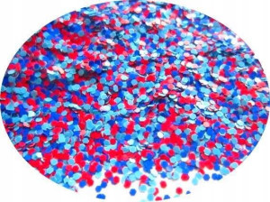 NEONOWE sześciokąty MIX 1mm konfetti piegi MINI