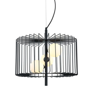 Daren Lampa Wisząca Czarna Mdm-3937/3 Bk Italux