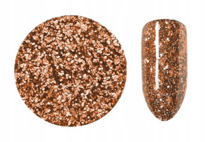 Efekt MIEDZIANY Brokat copper 3D pyłek paznokcie