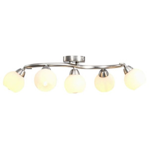 Lampa sufitowa z ceramicznymi kloszami na 5 żarówek E14