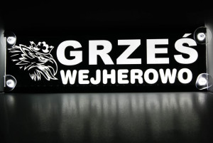Tablica LED TIR 60x16cm GRAWEROWANA MoMan Imienna dla kierowcy prezent świę