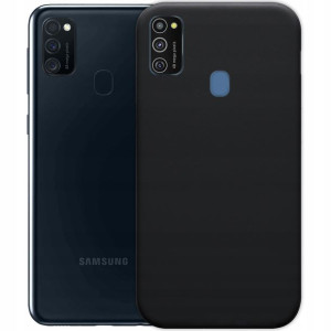 ETUI do SAMSUNG M21 czarne MATOWE slim SILIKONOWE