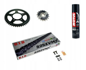 Napęd Kawasaki ZX-10R 04-05r NINJA zestaw napędowy