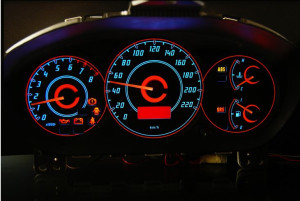Honda Civic 2001-2005 wzór 1 tarcze licznika zegary INDIGLO