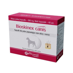 Biowet Bioskinex Canis Kapsułki Dla Psów Poprawiające Stan Skóry i Sierści