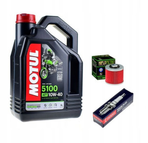 Olej Motul Filtr oleju Świeca DENSO YAMAHA MT-03