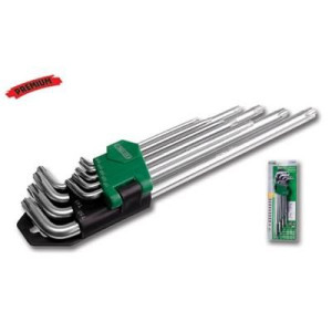 STALCO Klucze torx 9el krótkie