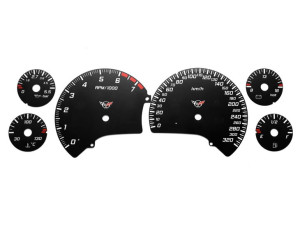 Chevrolet Corvette C5 - zamiennik tarcz licznika, zegary z MPH na km/h
