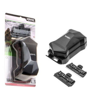 AQUAEL MAGNET SCRAPER L Czyścik Magnetyczny Skrobak Do Szyb 5-10 mm 2in1