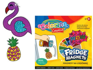 COLORINO Creative Magnesy na lodówkę FLAMING