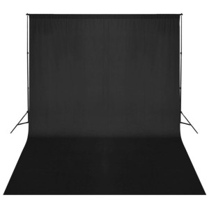 System zawieszenia tła z czarnym tłem 500 x 300 cm