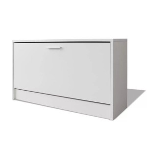 Szafka na buty 80x24x45 cm biała