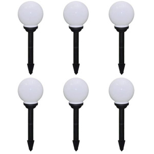 Lampy do oświetlenia ścieżki, 6 szt, LED, 20 cm, ze szpikulcami