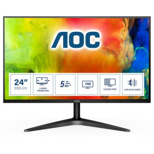 Monitor AOC 24B1H (23,6"  MVA, WLED  FullHD 1920x1080  HDMI, VGA  kolor cza