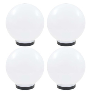 Lampy ogrodowe LED, 4 szt., kuliste, 25 cm, PMMA