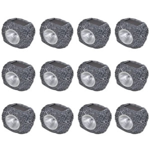Kamienie ogrodowe LED x12