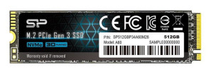 Dysk SSD Silicon Power A60 512GB M.2 PCIe NVMe Gen3x4 TLC 2200/1600 MB/s (S