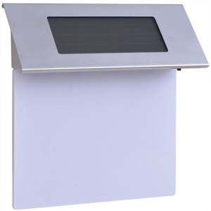 Solarna lampa LED do podświetlania numeru domu, stal nierdzewna