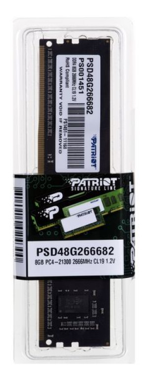 Pamięć Patriot Memory SIGNATURE PSD48G266682 (DDR4 DIMM  1 x 8 GB  2666 MHz