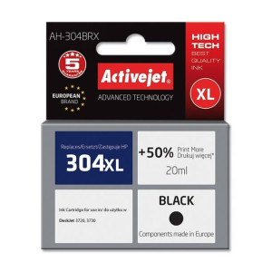 Tusz Activejet AH-304BRX (zamiennik HP 304XL N9K08AE  Premium  20 ml  czarn