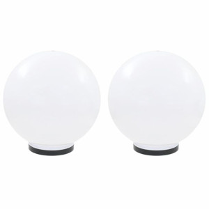 Lampy zewnętrzne LED, 2 szt., kule 40 cm, PMMA