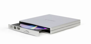 Gembird Zewnętrzna Nagrywarka Dvd 8x, Cd 24x Usb 2.0 Slim Srebrna