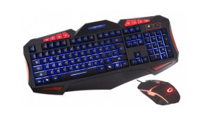 Zestaw klawiatura + mysz membranowa Esperanza EGK3000 (USB 2.0  kolor czarn