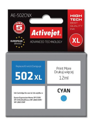 Tusz Activejet AE-502CNX (zamiennik Epson 502XL W24010  Supreme  12 ml  nie