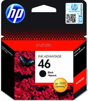 Tusz HP czarny HP 46, HP46 CZ637AE, 26 ml.