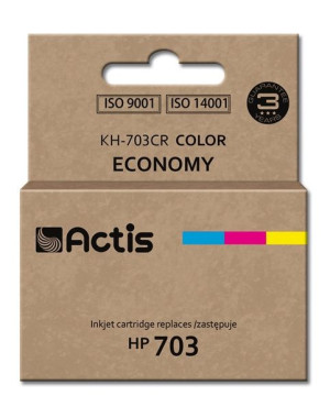 Tusz ACTIS KH-703CR (zamiennik HP 703 CD888AE  Standard  12 ml  kolor)