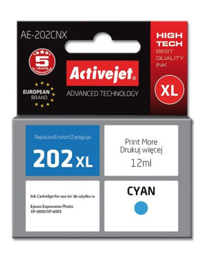 Tusz Activejet AE-202CNX (zamiennik Epson 202XL H24010  Supreme  12 ml  nie