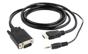 Kabel GEMBIRD CC-DP-HDMI-5M (HDMI M - DisplayPort M  5m  kolor czarny)