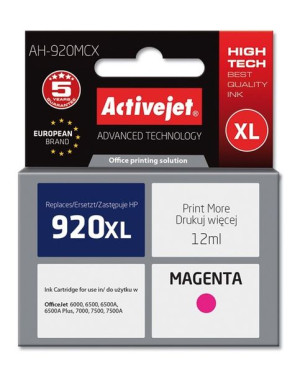 Tusz Activejet AH-920MCX (zamiennik HP 920XL CD973AE  Premium  12 ml  czerw