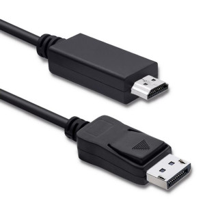 Kabel Qoltec 50441 (DisplayPort M - HDMI M  2m  kolor czarny)