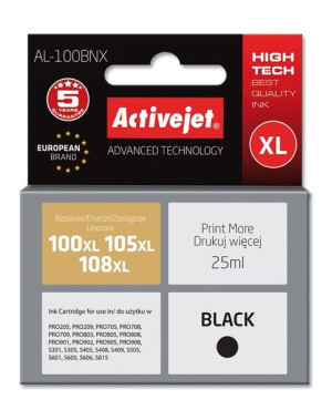 Tusz Activejet AL-100BNX (zamiennik Lexmark 100XL/105XL/108XL 14N1068E  Sup