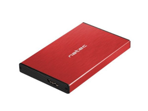 Obudowa NATEC Rhino Go NKZ-1279 (2.5"  USB 3.0  Aluminium  kolor czerwony)