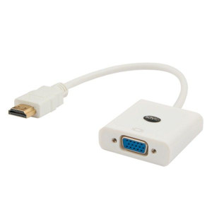 Adapter SAVIO cl-27 (HDMI M - D-Sub (VGA) F  0,10m  kolor biały)