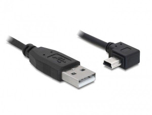 Kabel DELOCK 82684 (USB 2.0 typu A M - Mini-USB typ B M  5m  kolor czarny)