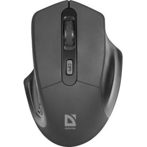 Defender Mysz Datum Mb-345 Rf Optical 1600dpi 4p Czarna 52345 Bezprzewodowa