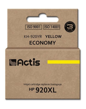 Tusz ACTIS KH-920YR (zamiennik HP 920XL CD974AE  Standard  12 ml  żółty)