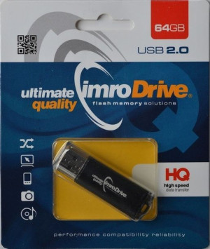 Pendrive IMRO BLACK/64GB (64GB  USB 2.0  kolor czarny)