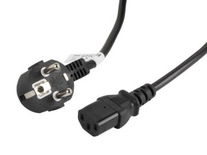 Kabel Lanberg CA-C13C-11CC-0050-BK (C13 / IEC C13 / IEC 320 C13 F - Schuko
