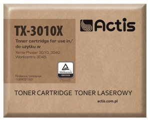 Toner ACTIS TX-3010X (zamiennik Xerox 106R02182  Standard  2300 stron  czar